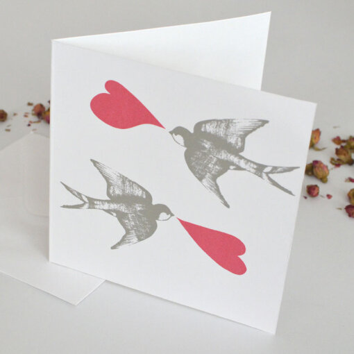 přání Svatební vlaštovky